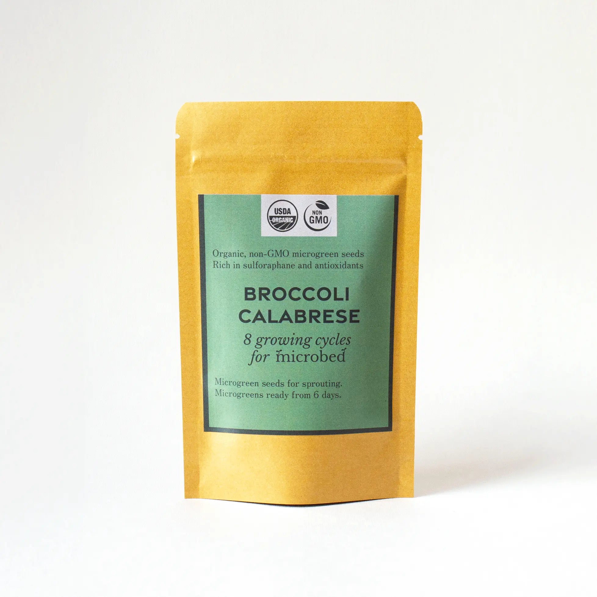Organic Broccoli Calabrese microgreen seeds